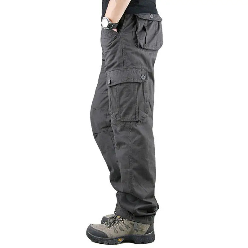 Tactical Cargo Pants for Men Cotton Work Trousers Hiking