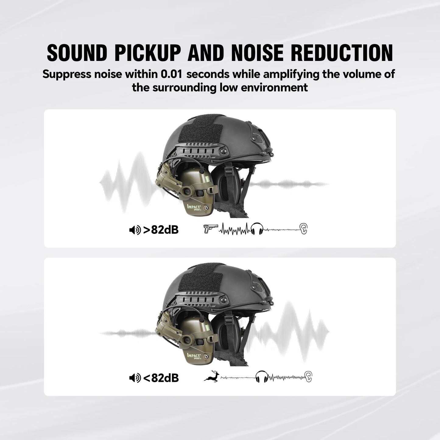 ARM NEXT Tactical Noise Cancelling Headset For Military And Hunting