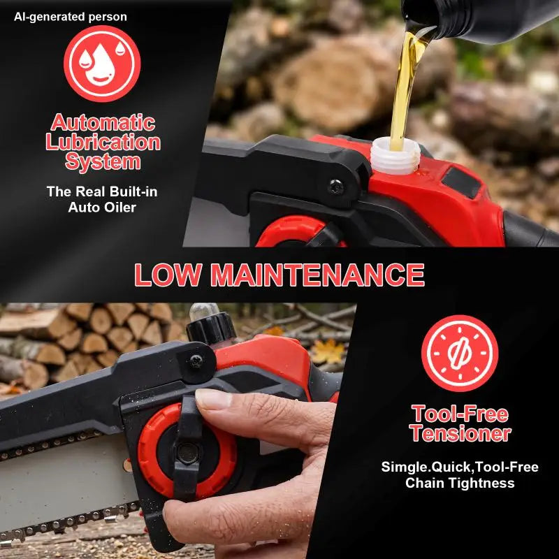 XYSD Cordless Portable Mini Chainsaw For Wood And Tree Cutting