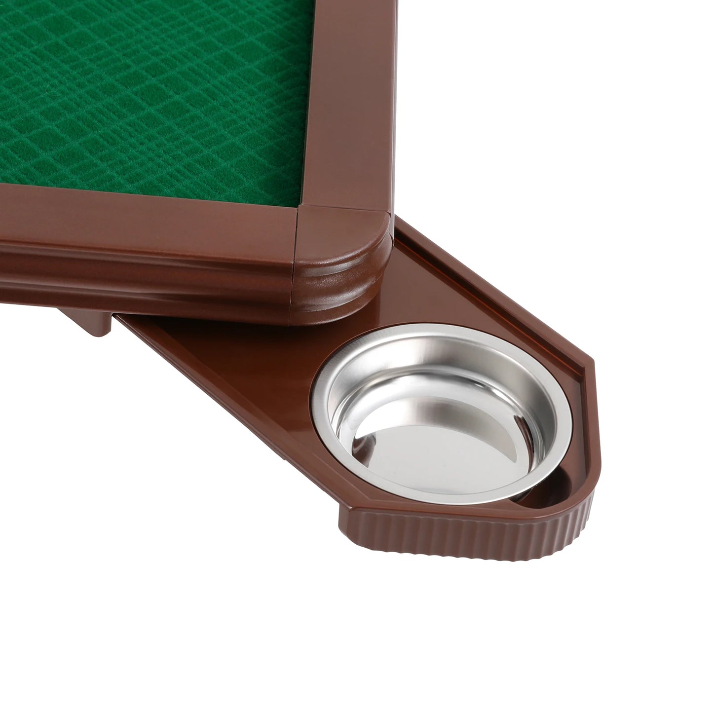 Foldable Square Mahjong Table With Wood Velvet Desktop
