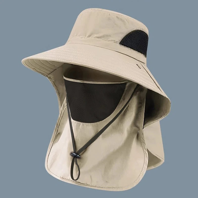 UV Protection Sun Hat For Outdoor Activities Men Women Neck Flap Fisherman