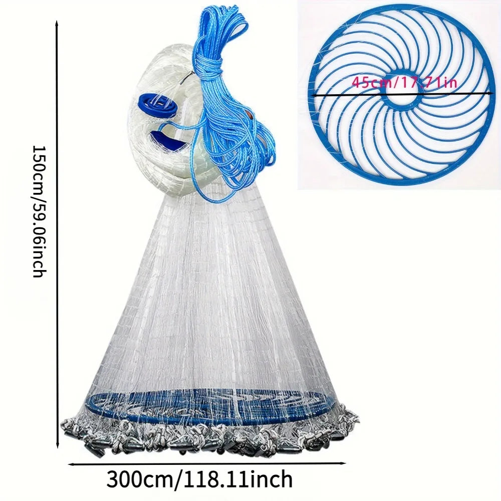 American Style Handmade Fishing Net for Freshwater and Saltwater Use