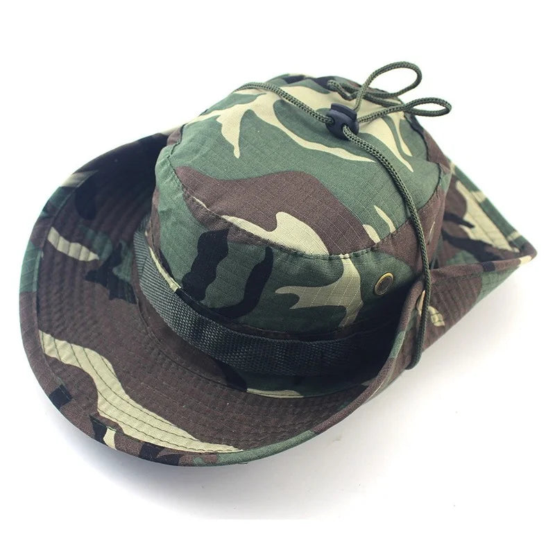 Linling Camouflage Tactical Boonie Hat for Outdoor Activities
