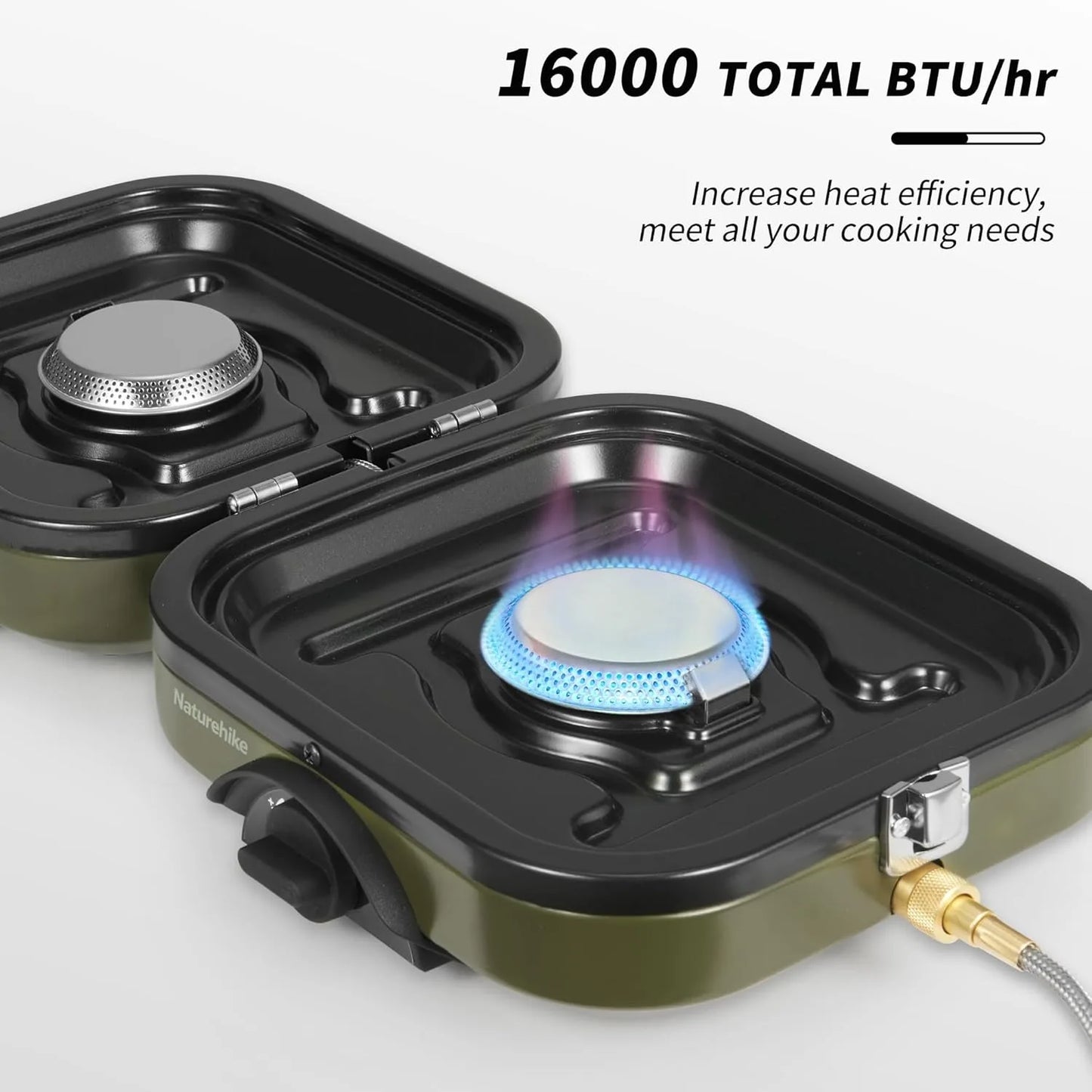 Naturehike Double Burner Camping Stove Portable Folding Gas Stove