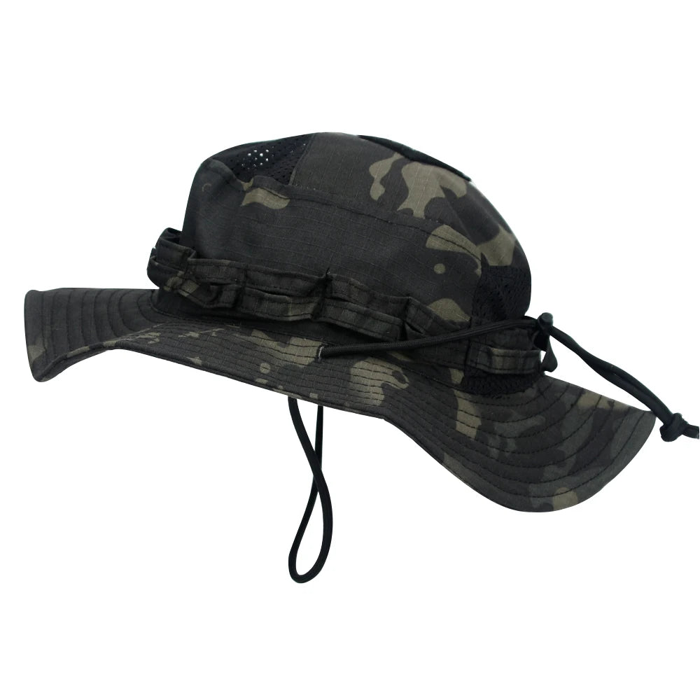 Unisex Breathable Boonie Hat For Outdoor Hiking And Fishing Windproof
