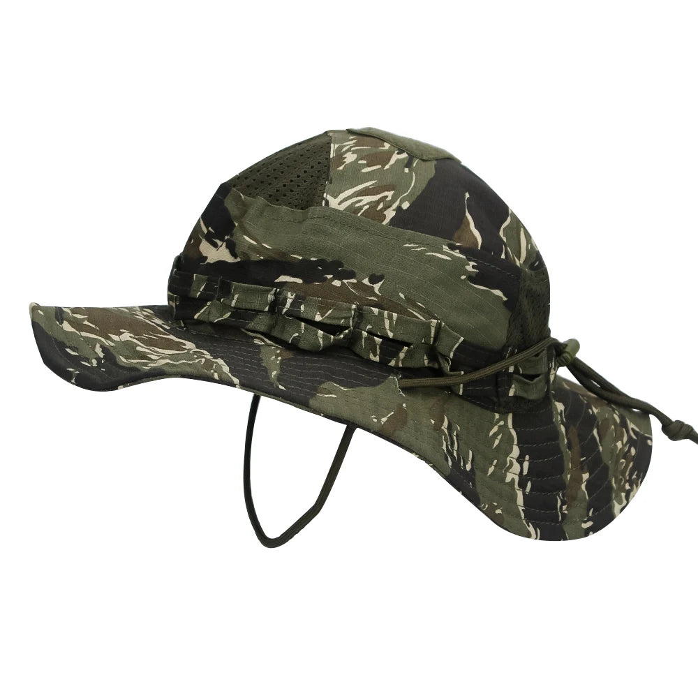 Unisex Breathable Boonie Hat For Outdoor Hiking And Fishing Windproof