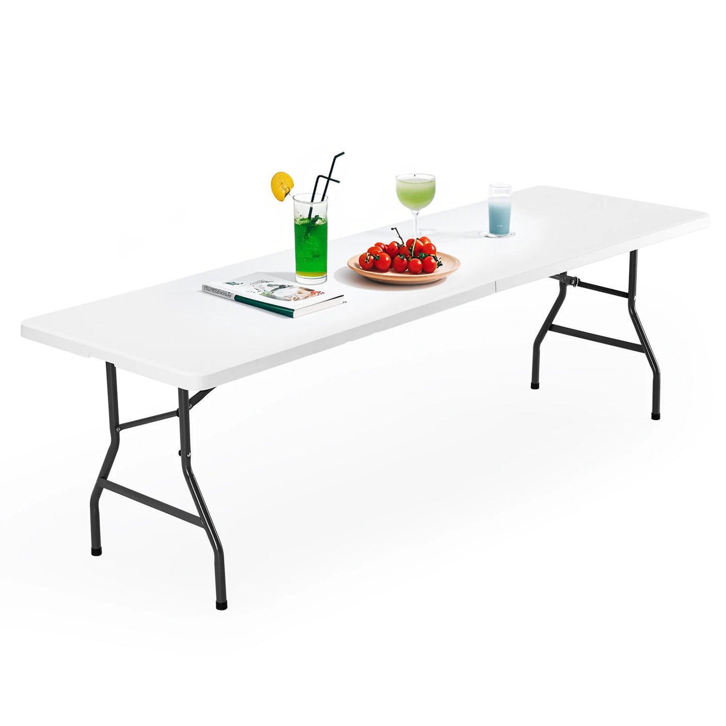 JHK Portable Folding Camping Table Heavy Duty Outdoor Carry Handle
