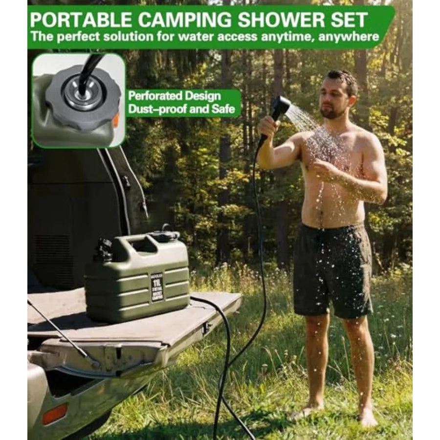 Portable Camping Shower For Outdoor Use Lightweight Bucket