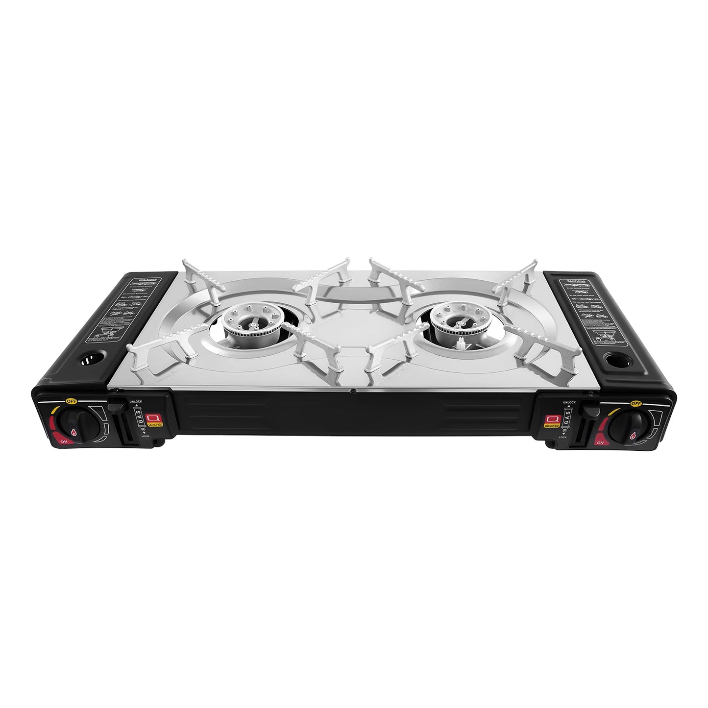 Camping Stove Propane Dual Burner Griddle High Power 2100 2500W