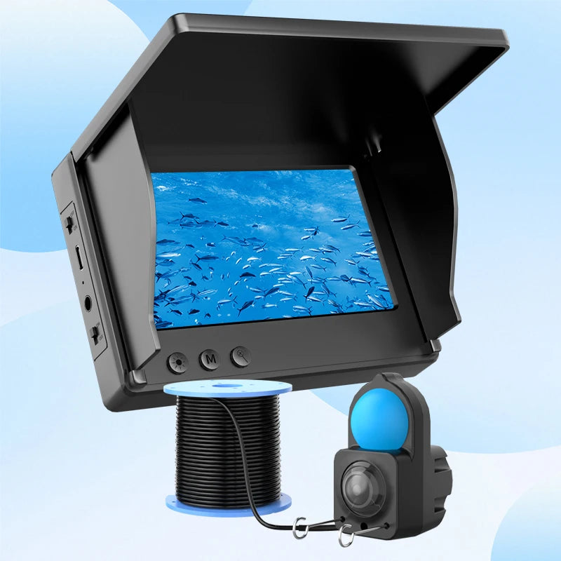 IP68 Underwater Fishing Camera With Monitor Night Vision Depth Finder