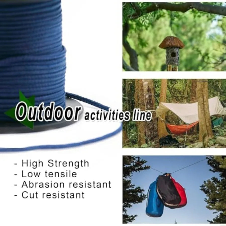Kevlar Survival Rope Ultra-Strong Lightweight Abrasion-Proof Camping Gear