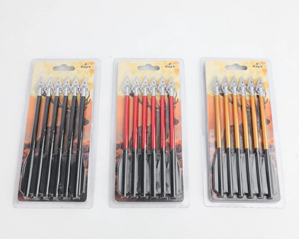 Aluminium Crossbow Arrows Featuring Removable Steel Blades