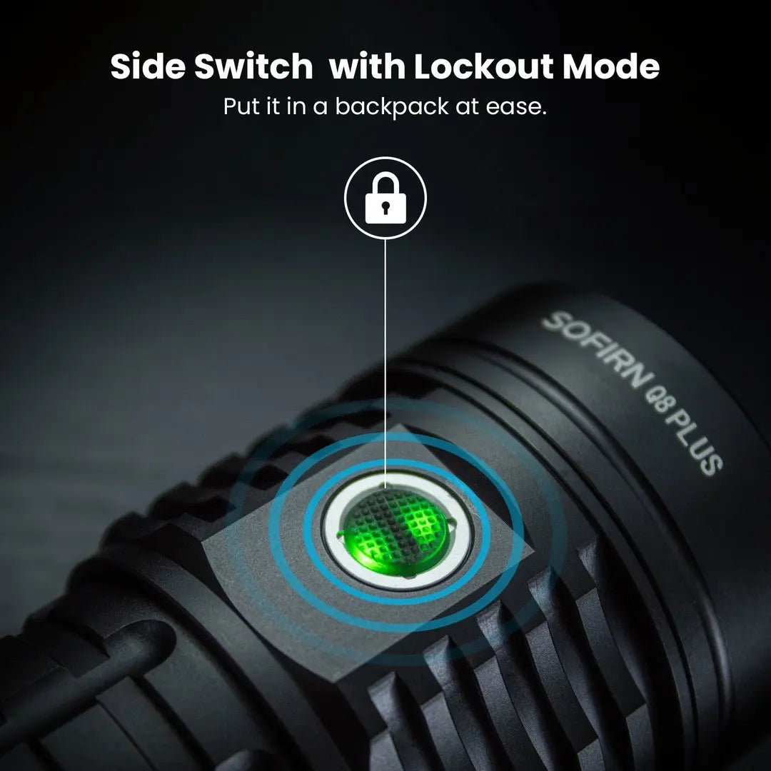 Sofirn Q8 Plus LED Flashlight USB C Rechargeable Anduril 2