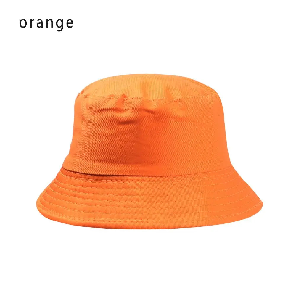 Children Unisex Foldable Bucket Hat Sun Protection Cotton Outdoor