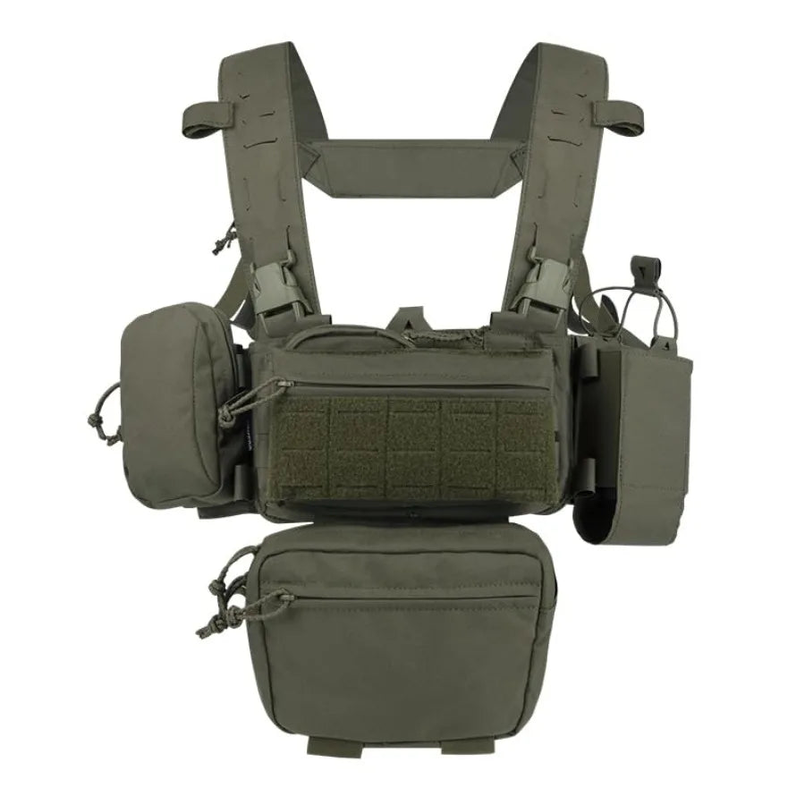Tactical Chest Mini Rig 1000D Quick Release Vest Multi Pocket Outdoor