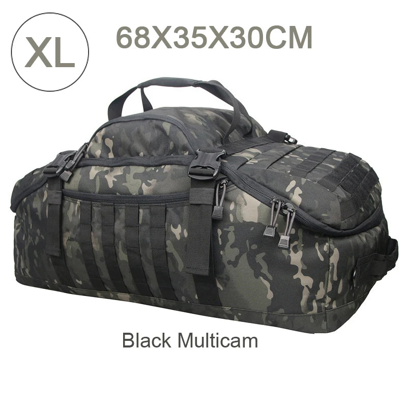 LQARMY Outdoor MOLLE Tactical Backpack for Hiking and Camping