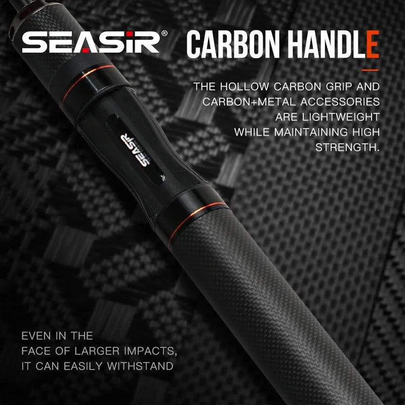 SeaSir Spinning Baitcasting Rod With Fuji Guide Rings