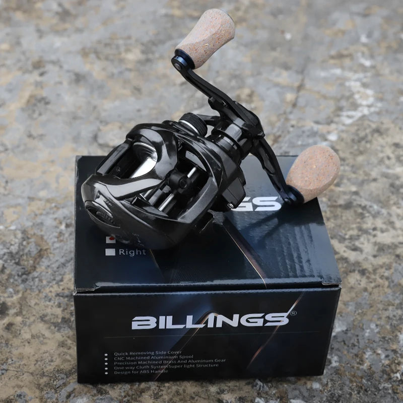 Billings Baitcasting Fishing Reel 8Kg Max Drag 7to1 Magnetic Brake