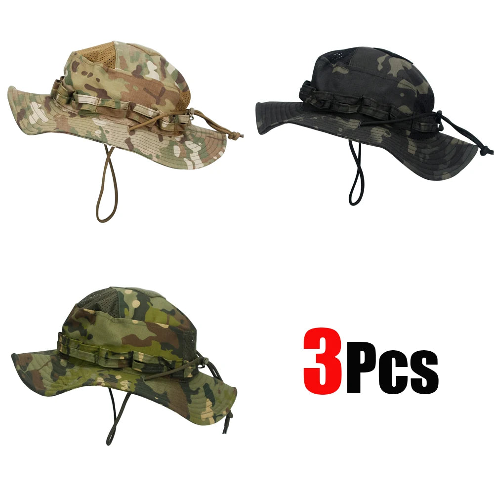 Unisex Breathable Boonie Hat For Outdoor Hiking And Fishing Windproof