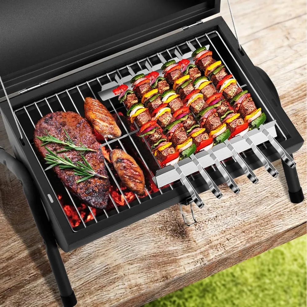 NBVCX Portable Charcoal Tabletop Grill For Outdoor BBQ