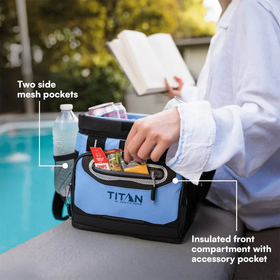 Soft Cooler Zipperless Nine Can Insulated Lunch Bag