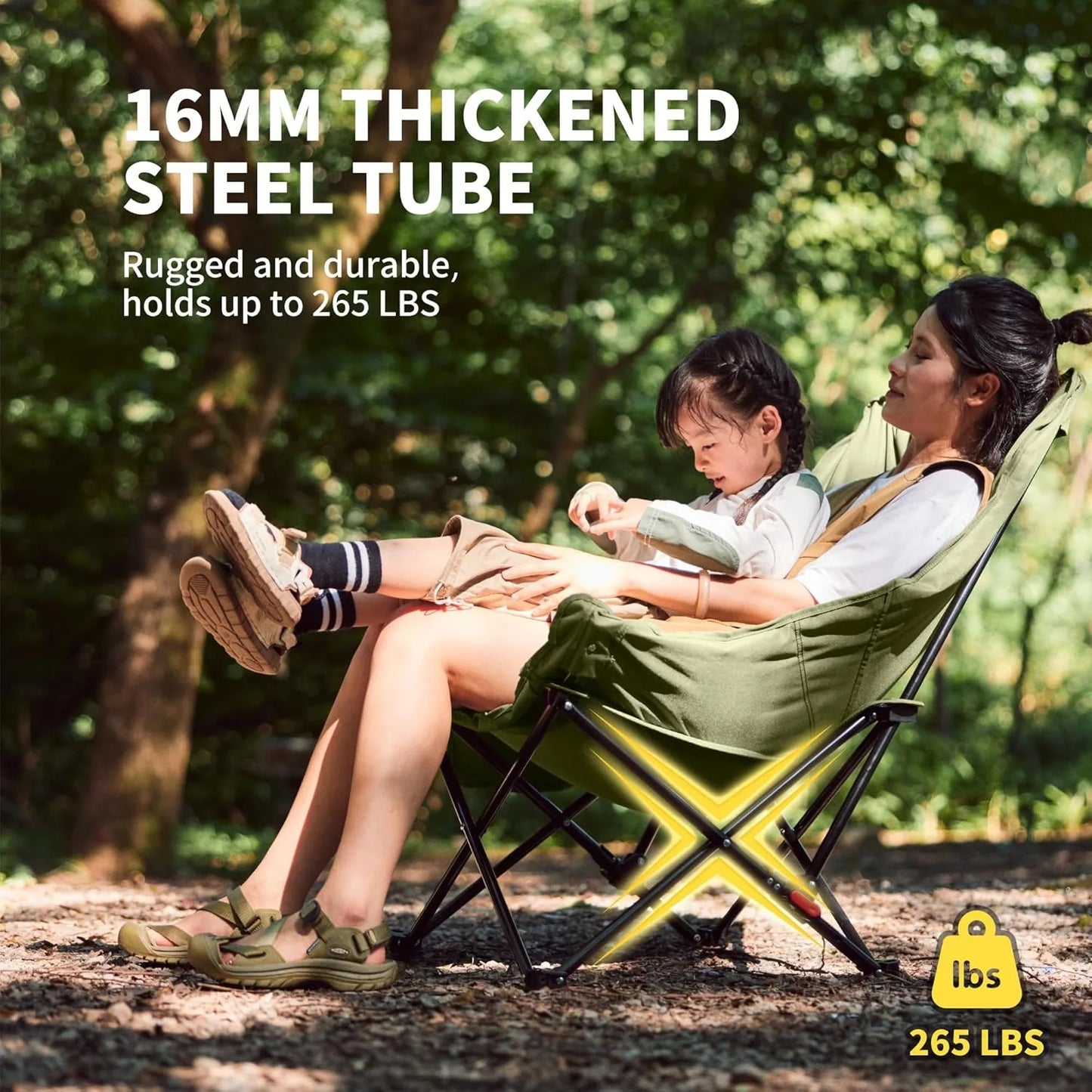 Naturehike High Back Moon Chair Camping Folding Lounge Seat