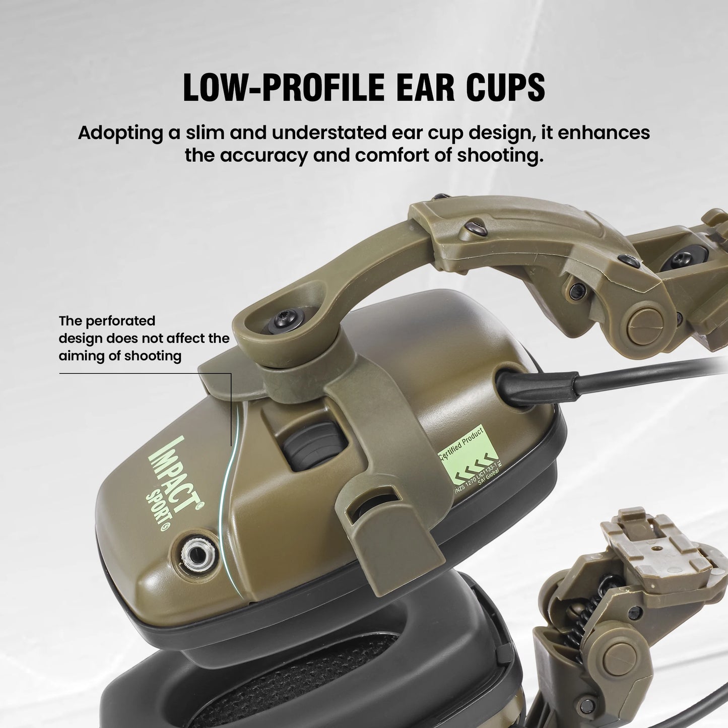 ARM NEXT Tactical Noise Cancelling Headset For Military And Hunting
