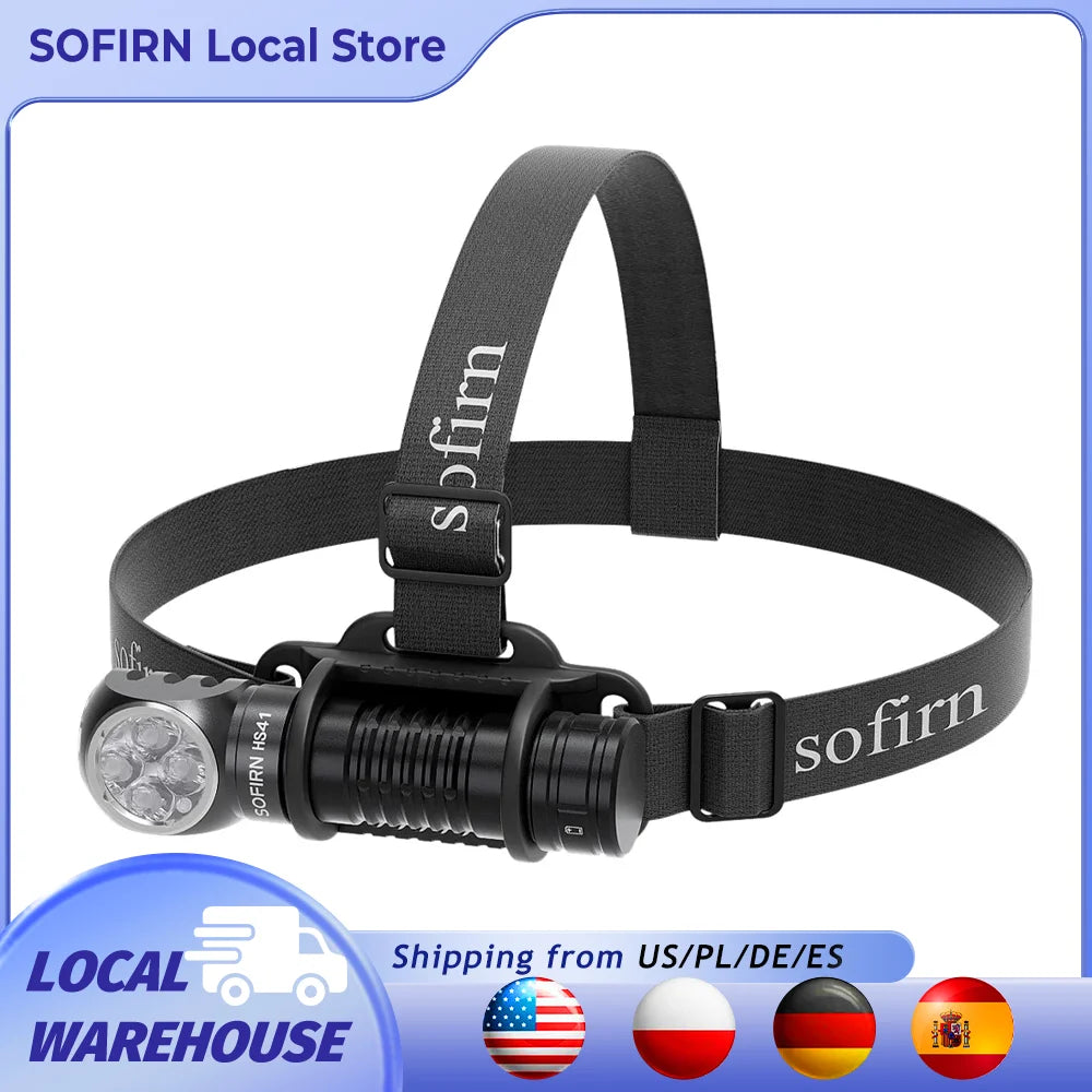 Sofirn HS41 Headlamp 4000lm USB C Rechargeable SST20