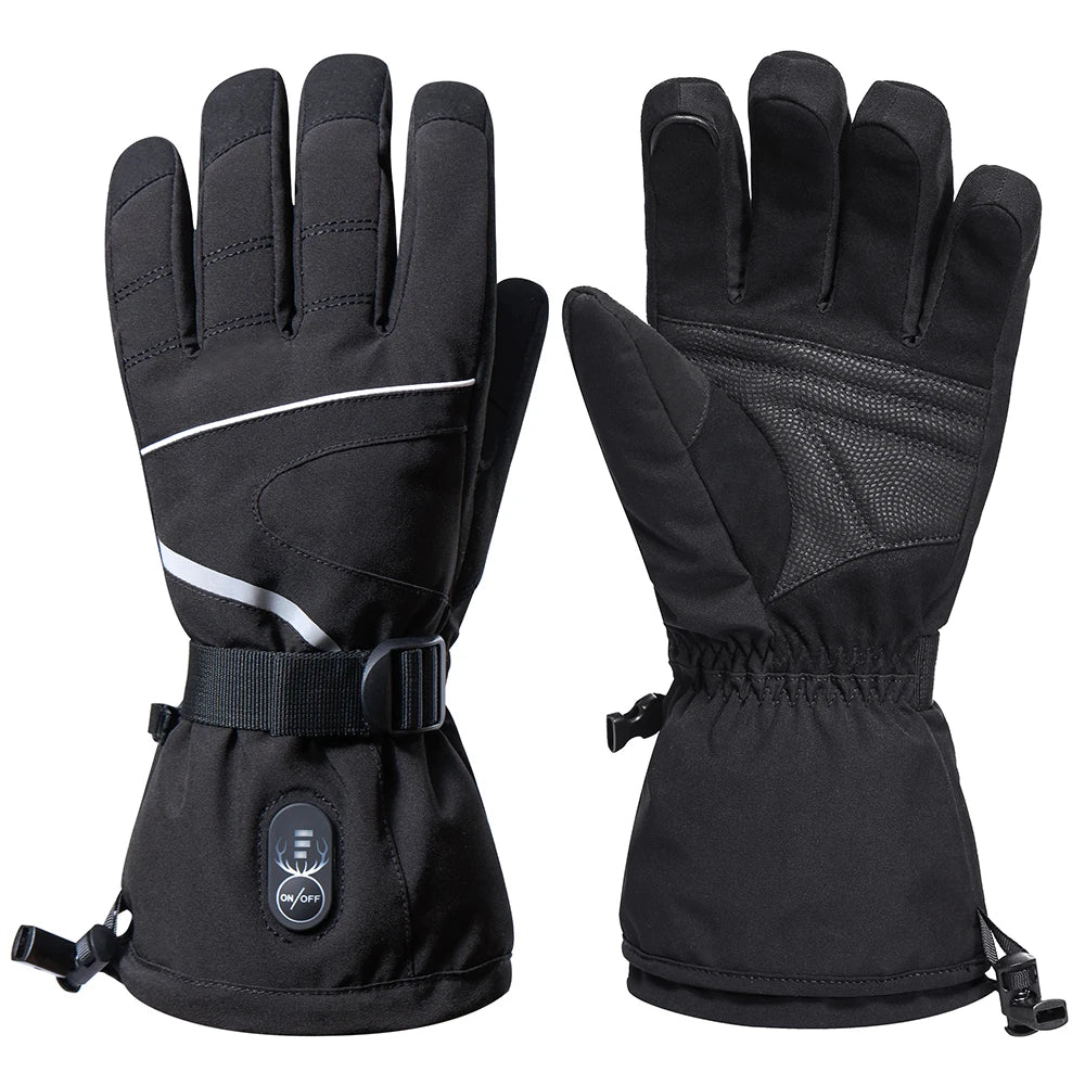 Snow Deer Heated Motorcycle Gloves Winter Waterproof Rechargeable Thermal