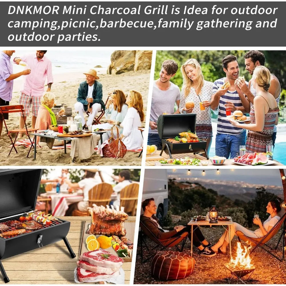 NBVCX Portable Charcoal Tabletop Grill For Outdoor BBQ