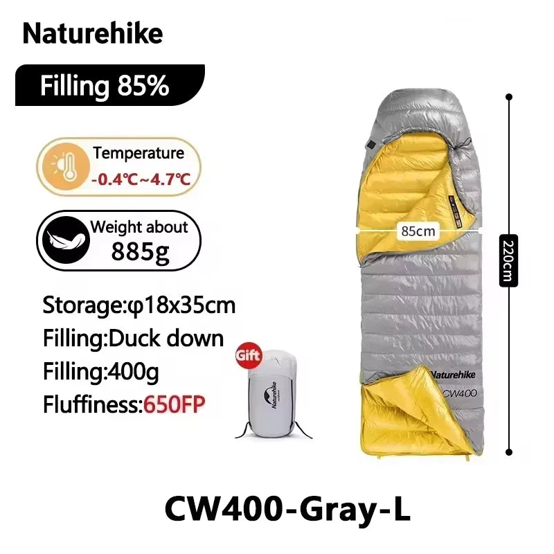Naturehike Ultralight Duck Down Sleeping Bag For Outdoor Camping
