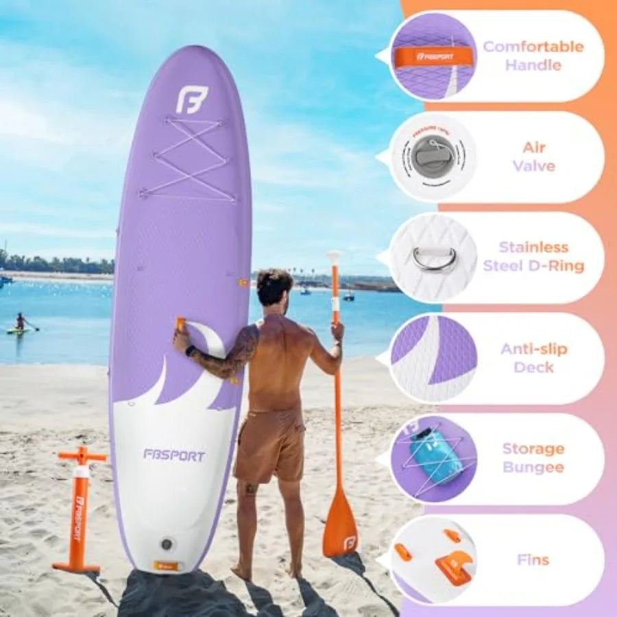 Premium Stand Up Paddle Board For Yoga And Surfing PVC Drop Stitch Non Slip Deck