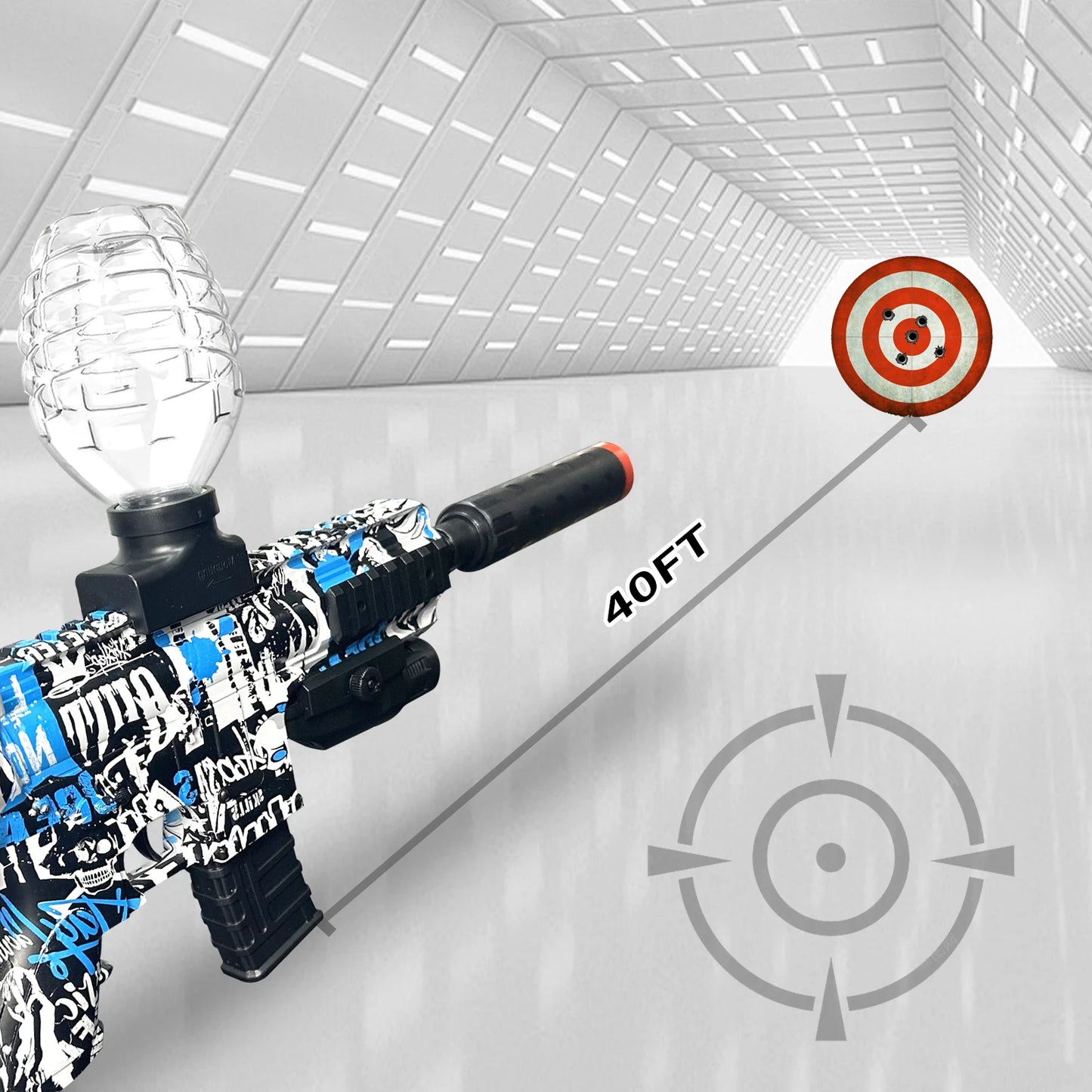 Hign-concerned Electric Gel Ball Blaster Gun High Speed Splat Toy