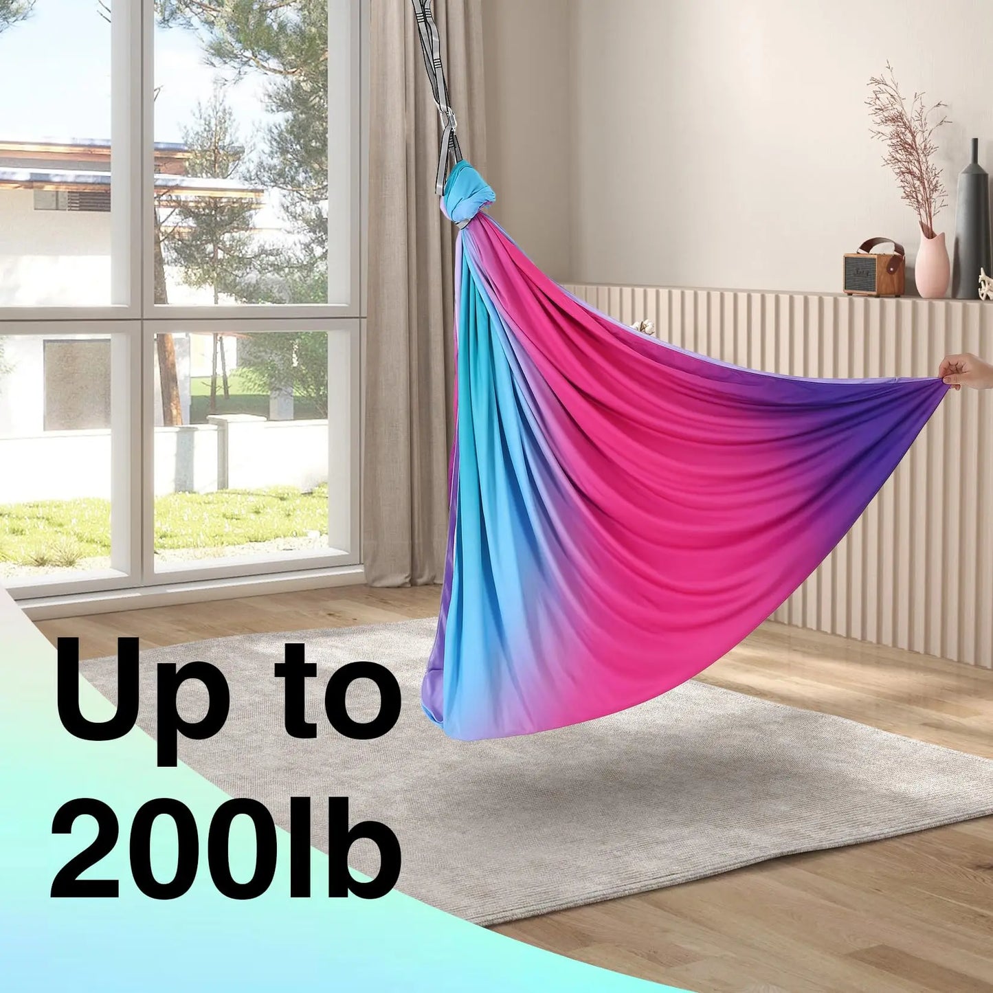 HiMISS Sensory Swing Hammock Chair for Kids Indoor Outdoor 360Swivel