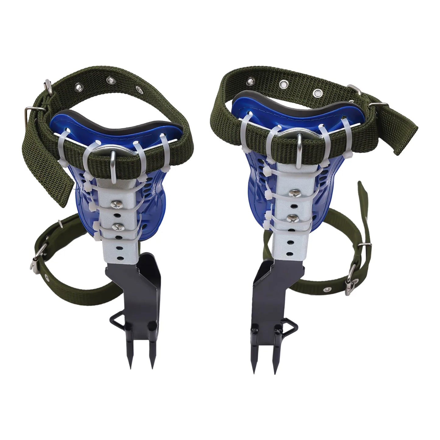 Q235 Steel Plate Tree Climbing Spike Set With Safety Gloves