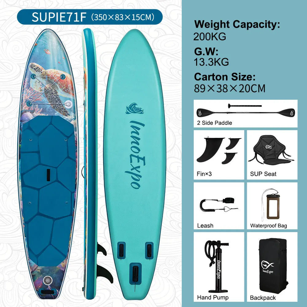 InnoExpo Inflatable Stand Up Paddle Board With Accessories