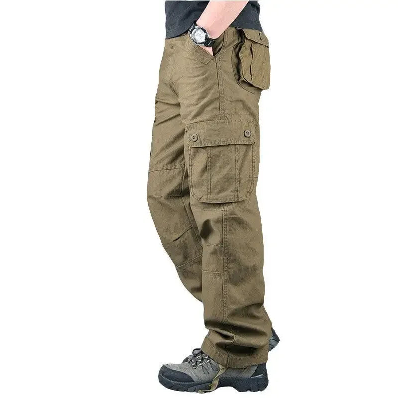 Tactical Cargo Pants for Men Cotton Work Trousers Hiking