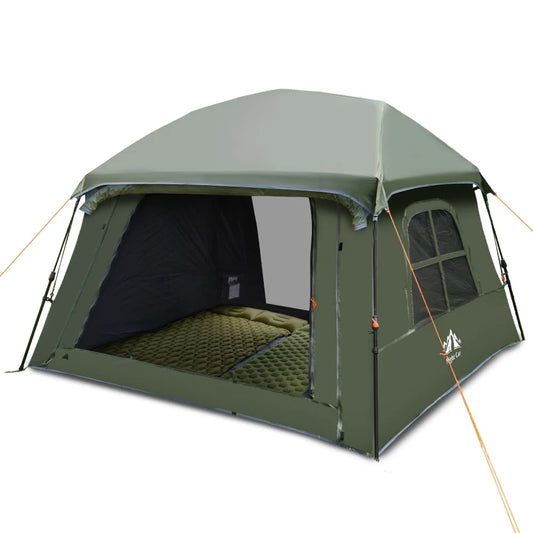 Night Cat 4 Person Pop Up Tent With Dark Room Waterproof Cabin