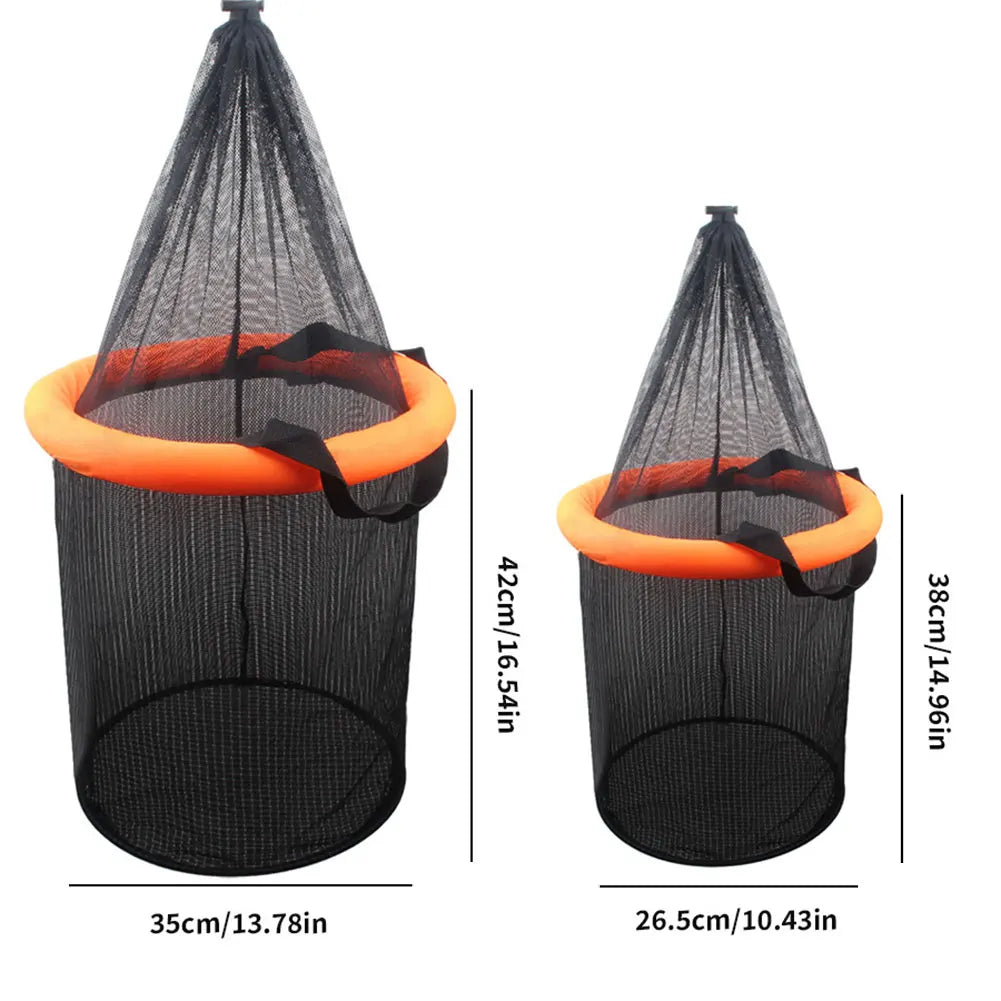 Shunmaii Floating Bait Basket Collapsible Fishing Keeper Bucket