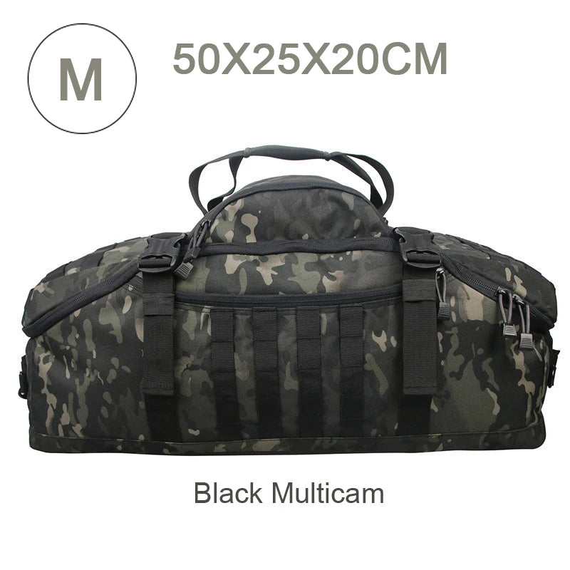 LQARMY Outdoor MOLLE Tactical Backpack for Hiking and Camping