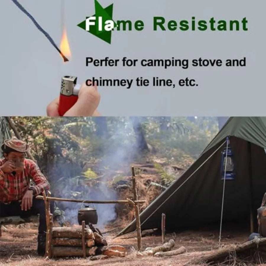 Kevlar Survival Rope Ultra-Strong Lightweight Abrasion-Proof Camping Gear