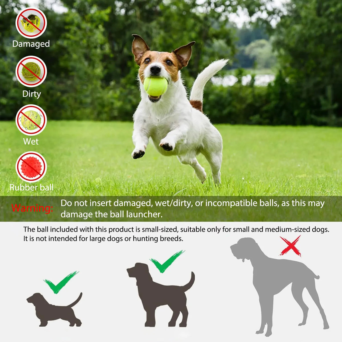 Automatic Adjustable Dog Tennis Ball Launcher With Three Balls