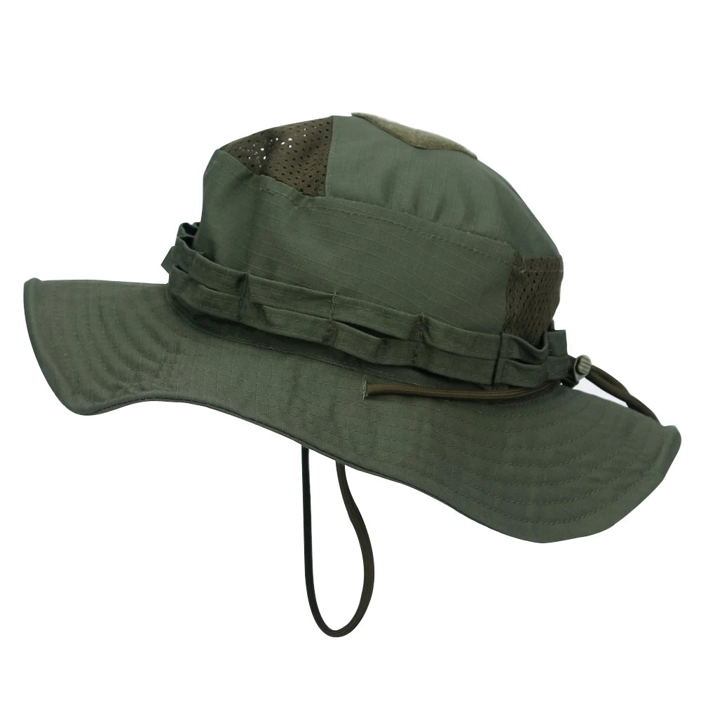 Unisex Breathable Boonie Hat For Outdoor Hiking And Fishing Windproof