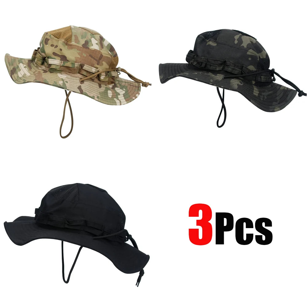 Unisex Breathable Boonie Hat For Outdoor Hiking And Fishing Windproof