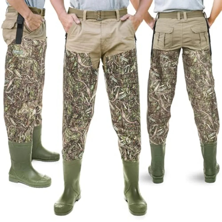 Unisex Hip Waders Waterproof Camo Boots For Fishing And Hunting