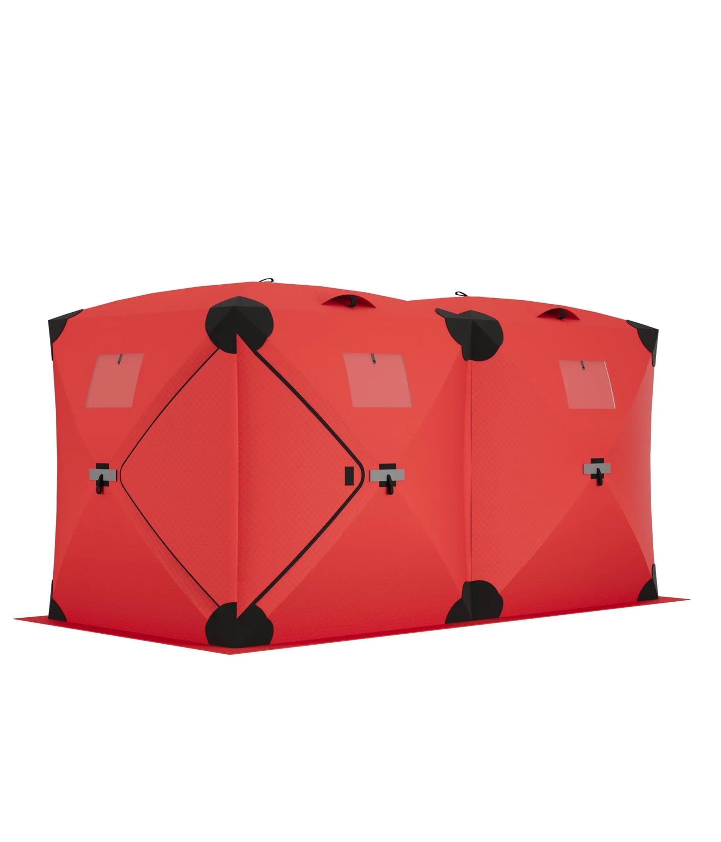 Pop Up Ice Fishing Tent Insulated Shelter Hub Style For 3 To 4 People