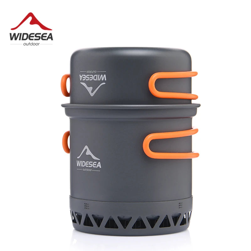 Widesea Camping Cookware Set Outdoor Cooking Pot Kettle