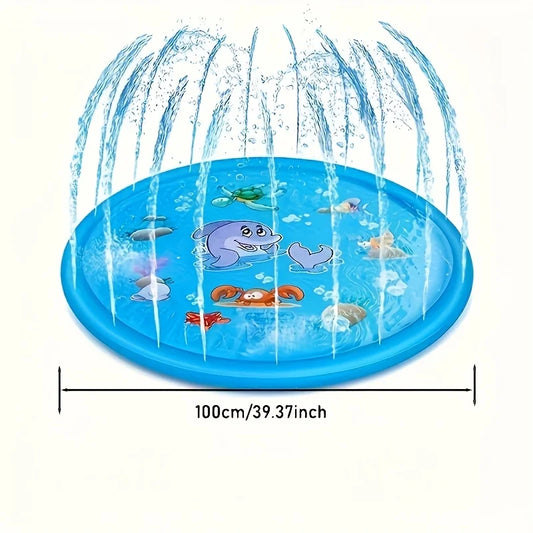 Outdoor Heavy Duty Pet Bath Basin with Water Spray Dog Cooling