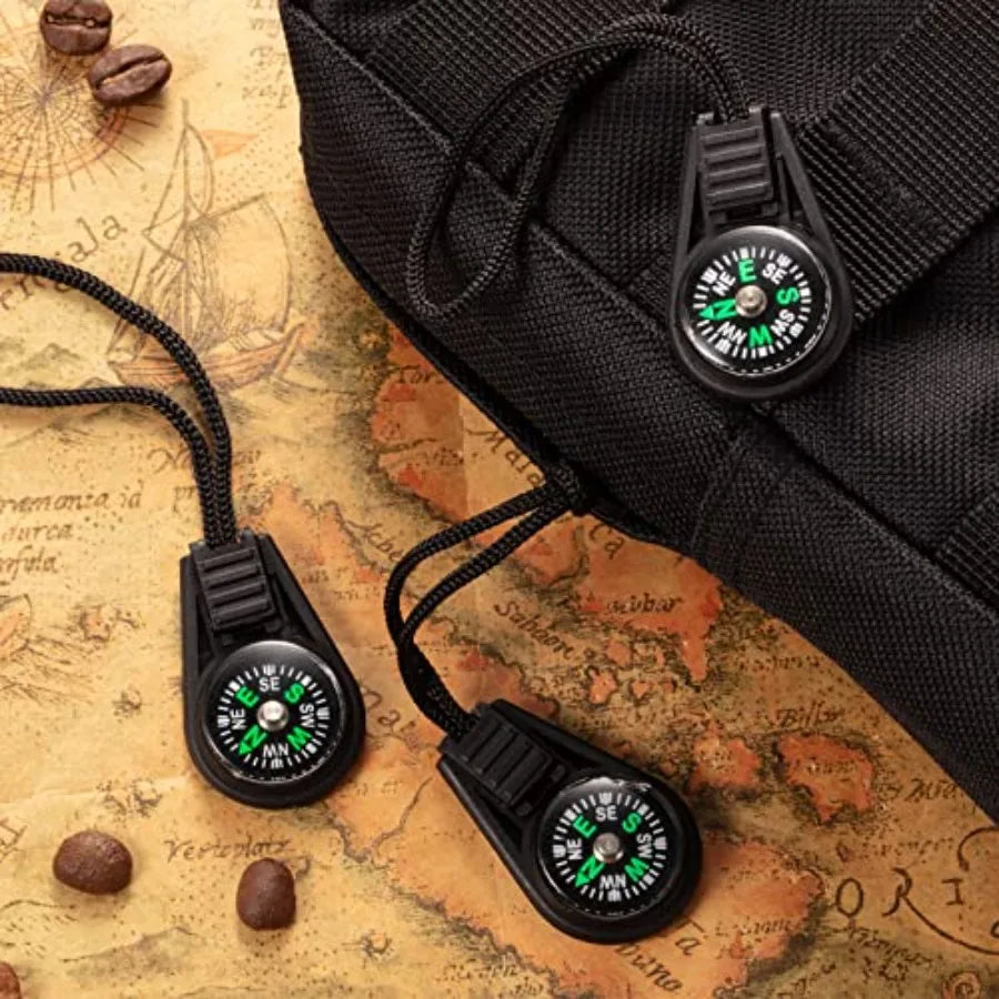 Mini Survival Compass for Outdoor Camping and Hiking