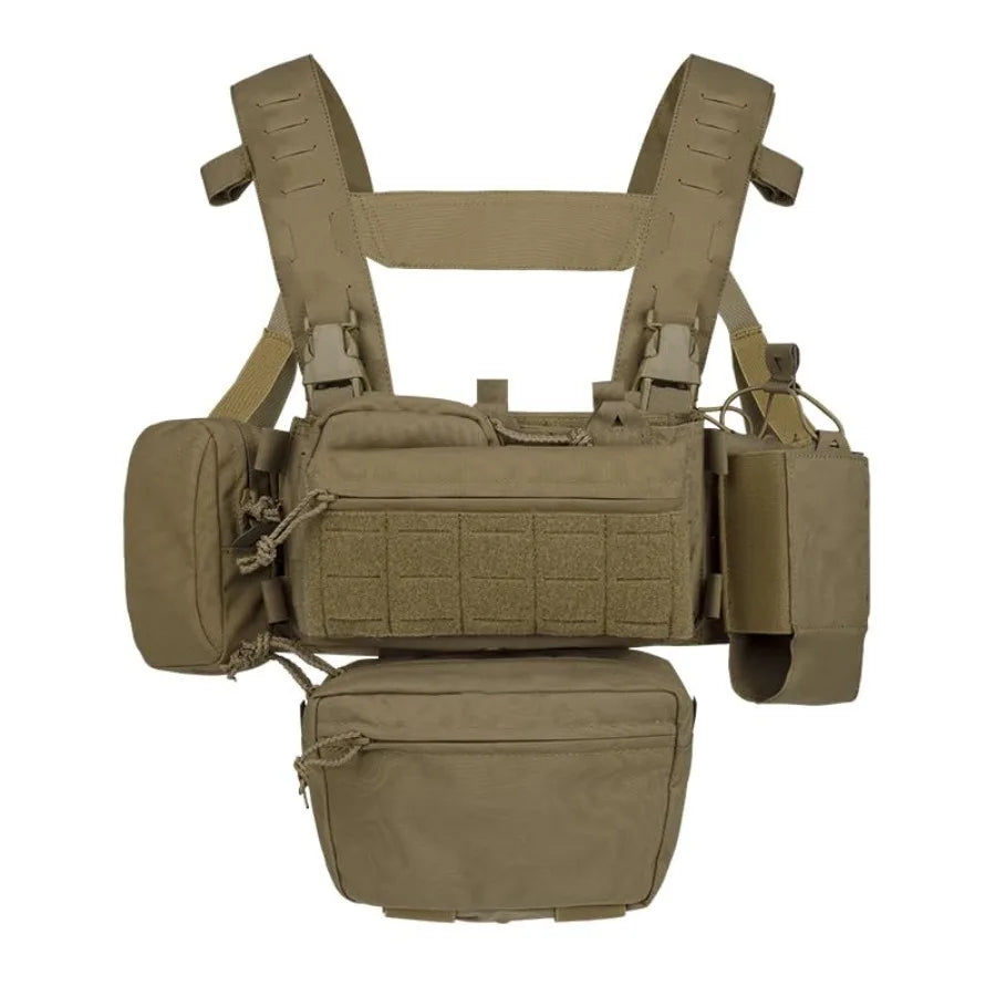Tactical Chest Mini Rig 1000D Quick Release Vest With Pockets